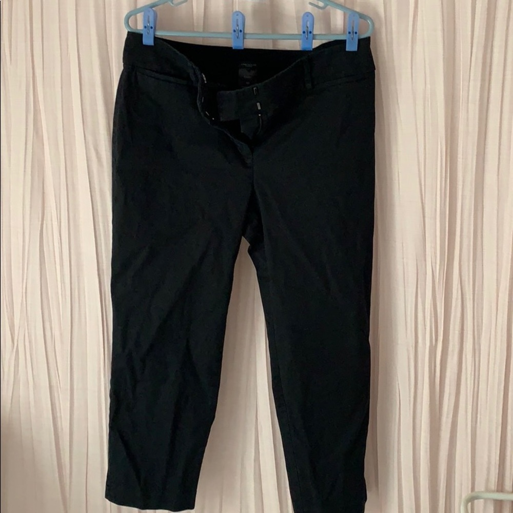 Ann Taylor Factory Black Crop Pants size 10 curvy
